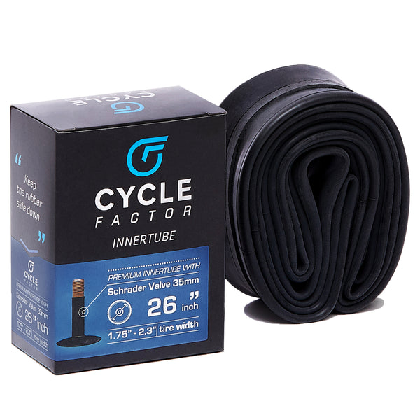 26x1.75/2.3 Inch Innertube with 35mm Schrader Valve